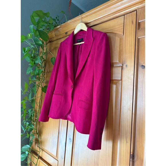Escada Angora 98%Virgin Wool Pink Blazer Jacket Sz 38 Made In Croatia - Picture 3 of 16